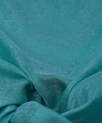 Aqua Blue Floral Kota Brasso Fabric