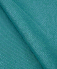 Aqua Blue Floral Kota Brasso Fabric