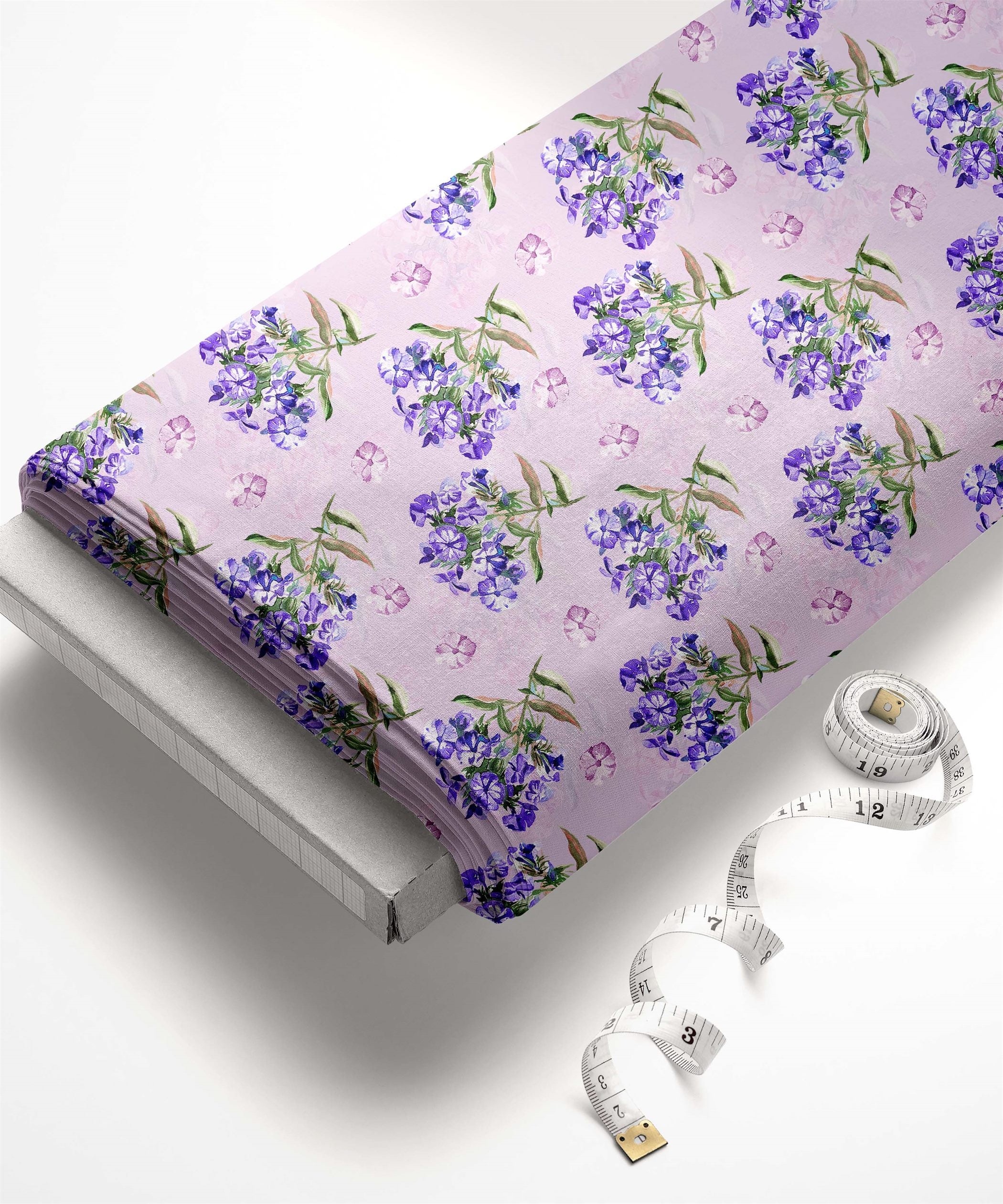 Lilac-Flower Bunch Floral Print
