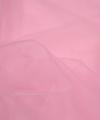 Baby Pink Plain Dyed Net Fabric