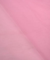 Baby Pink Plain Dyed Net Fabric