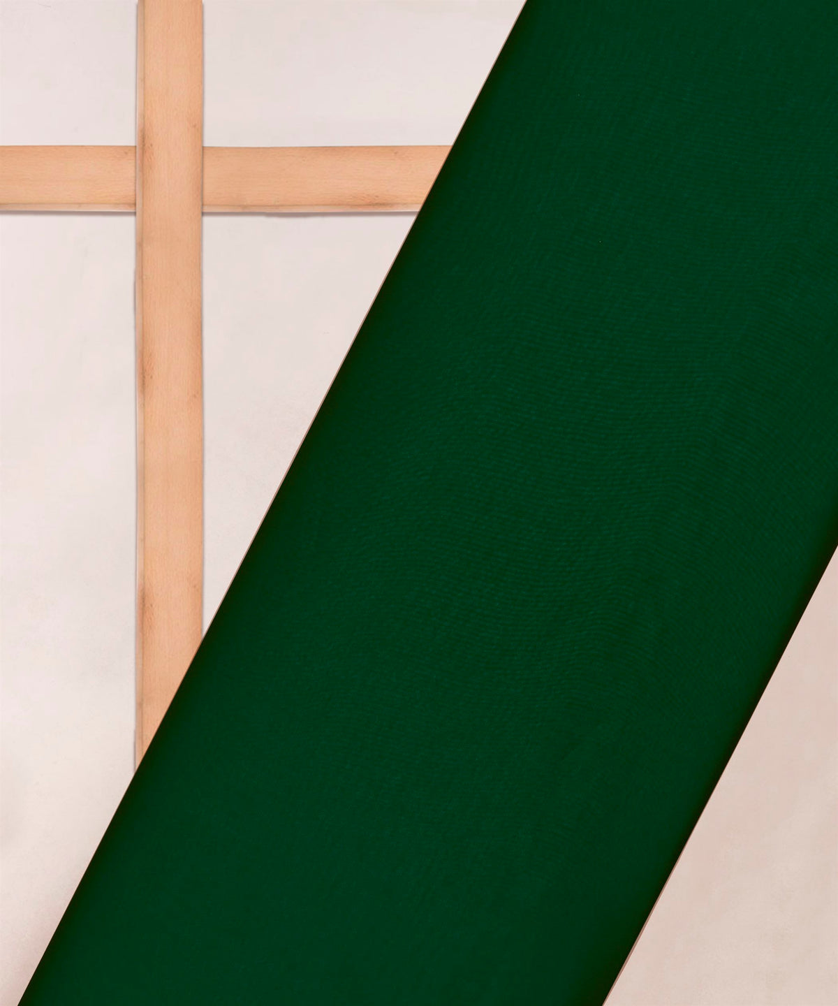 Bottle Green Plain Dyed Georgette Fabric