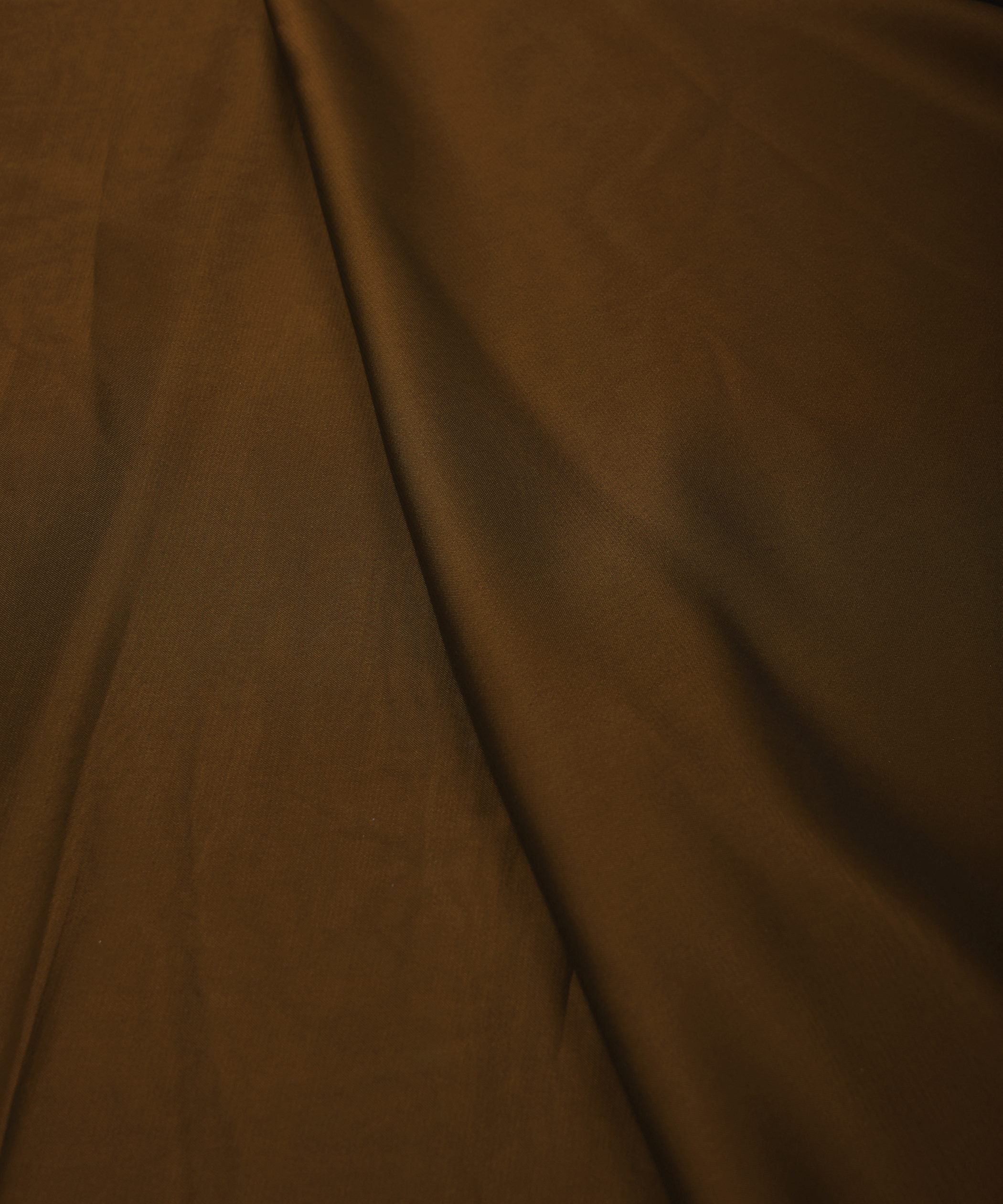 Dark Biege Plain Dyed Georgette Fabric