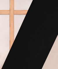 Black Georgette Dobby Weave Fabric