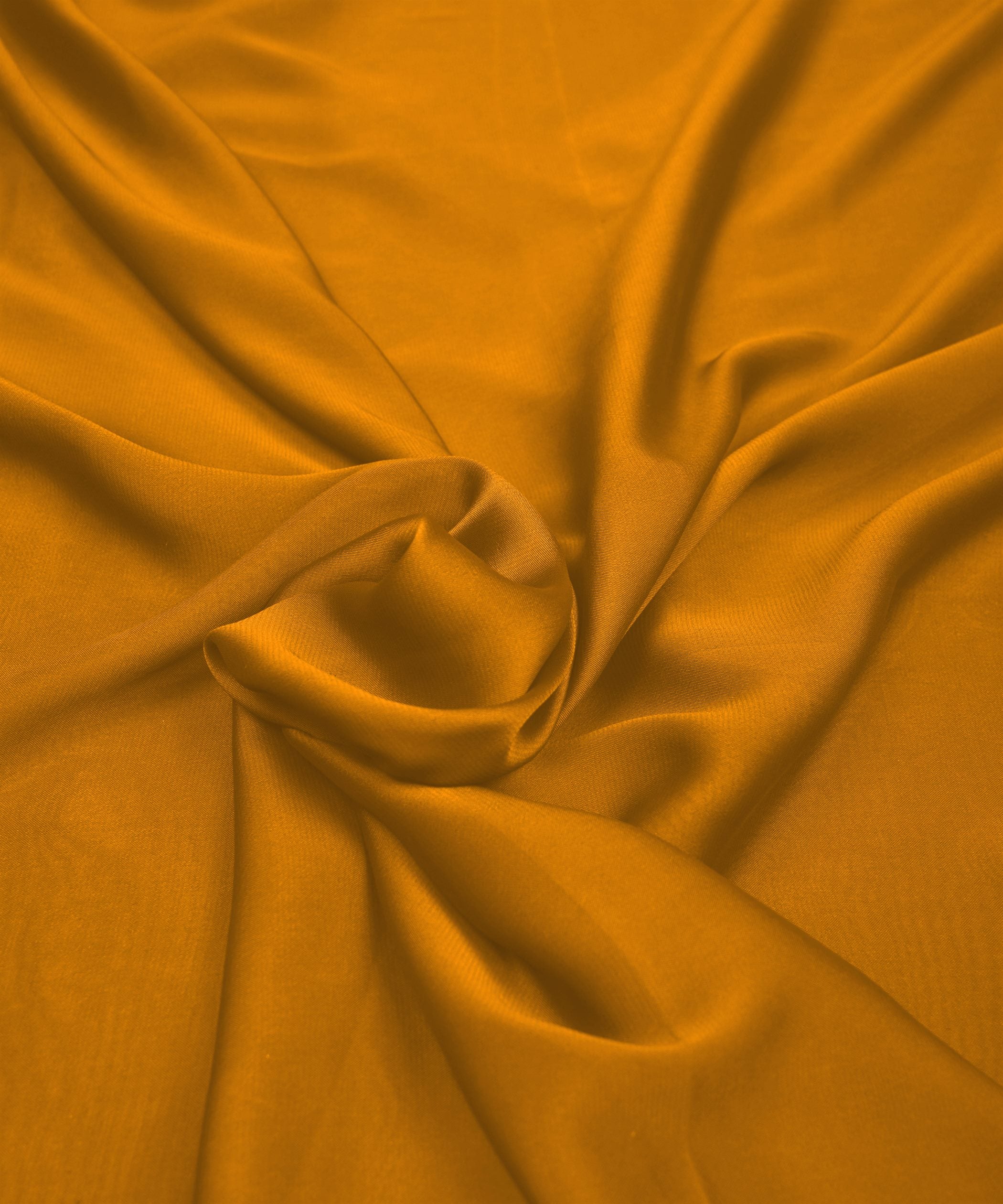 Mustard Yellow Plain Dyed Georgette Fabric