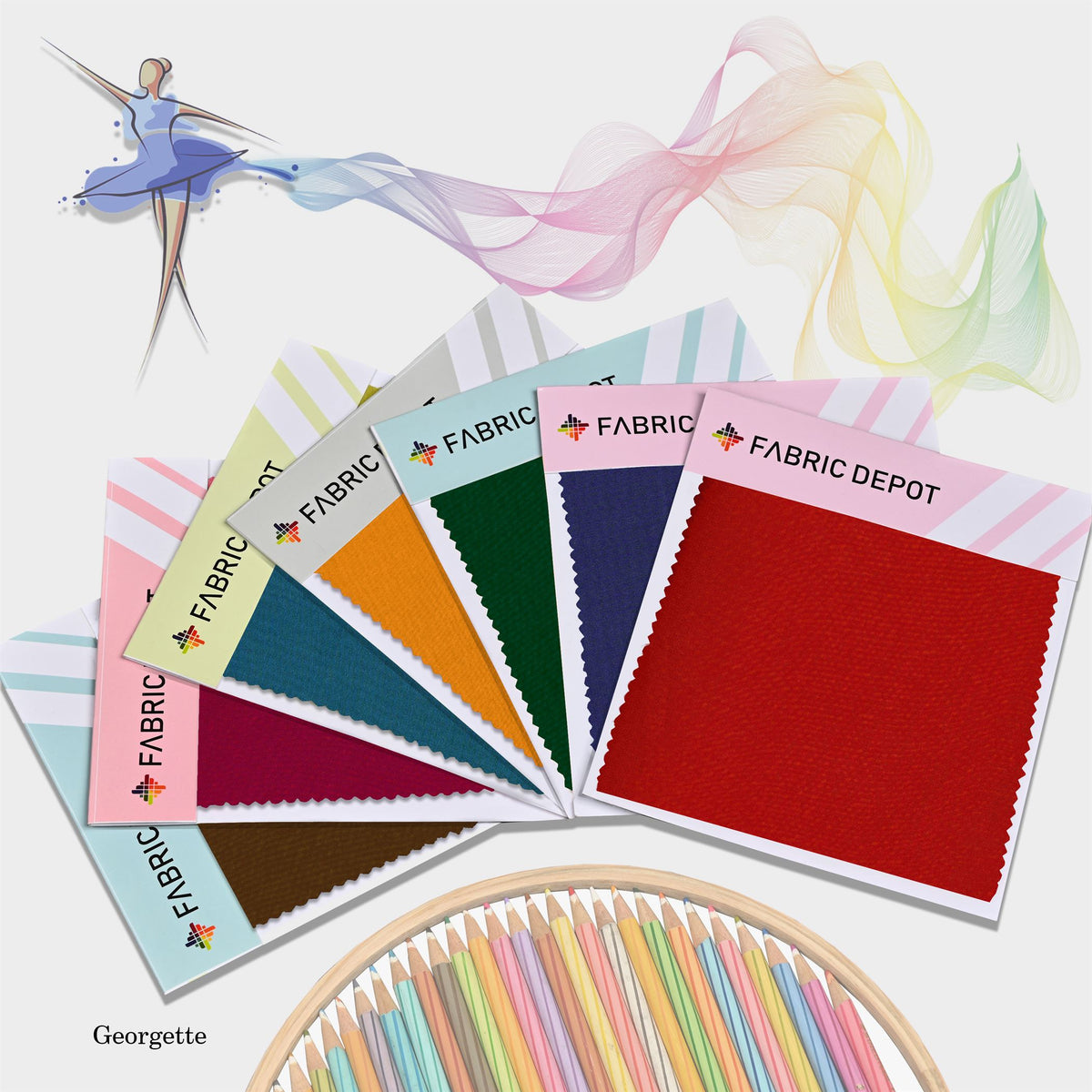 Georgette-Swatch Card