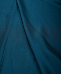 Teal Plain Dyed Georgette Fabric