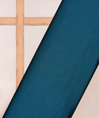Teal Plain Dyed Georgette Fabric