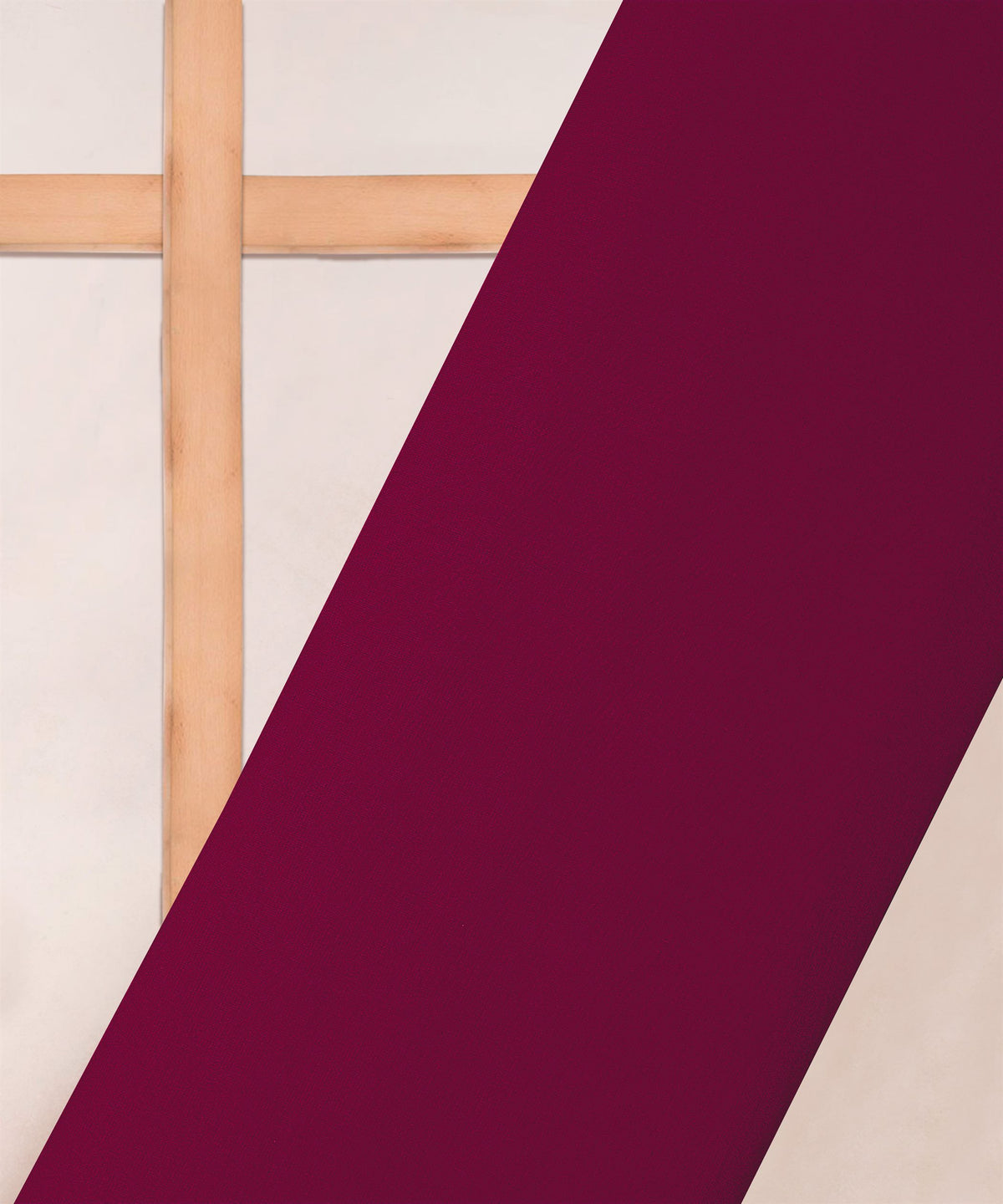 Wine Plain Dyed Georgette Fabric