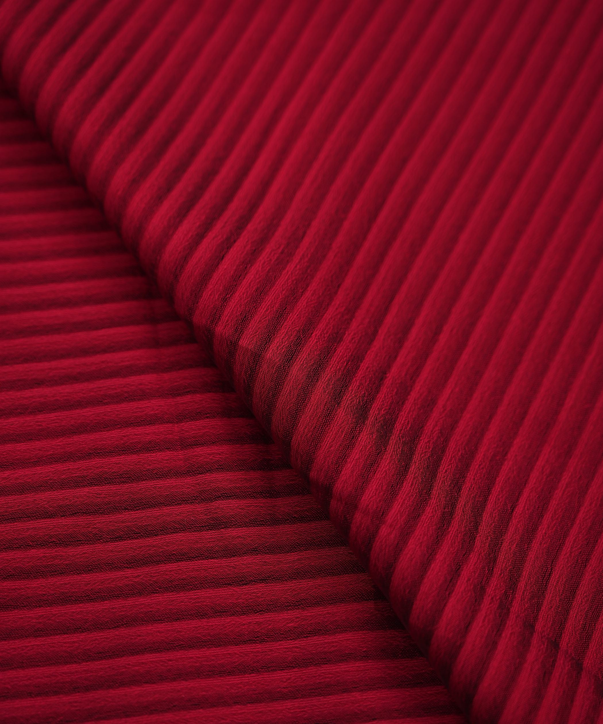 Maroon Georgette Fabric with All Over Lining
