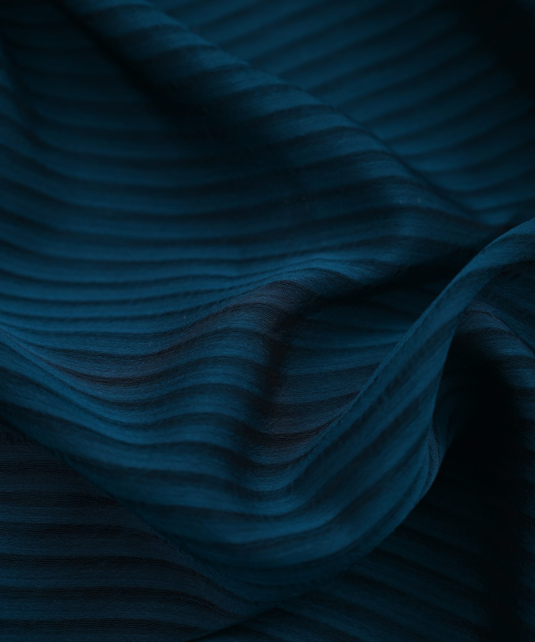 Teal Georgette Fabric with All Over Lining
