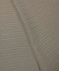 Grey Georgette fabric with embroidery and sequins lining