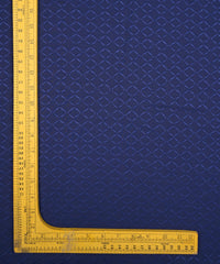 Navy Blue Georgette Fabric with Embroidery