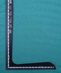 Aqua Blue Georgette Fabric with Fur Lining