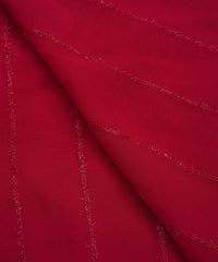 Hot Pink Georgette Fabric with Fur Lining
