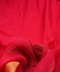Gajri Georgette Fabric with Gold Border