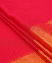 Gajri Georgette Fabric with Gold Border