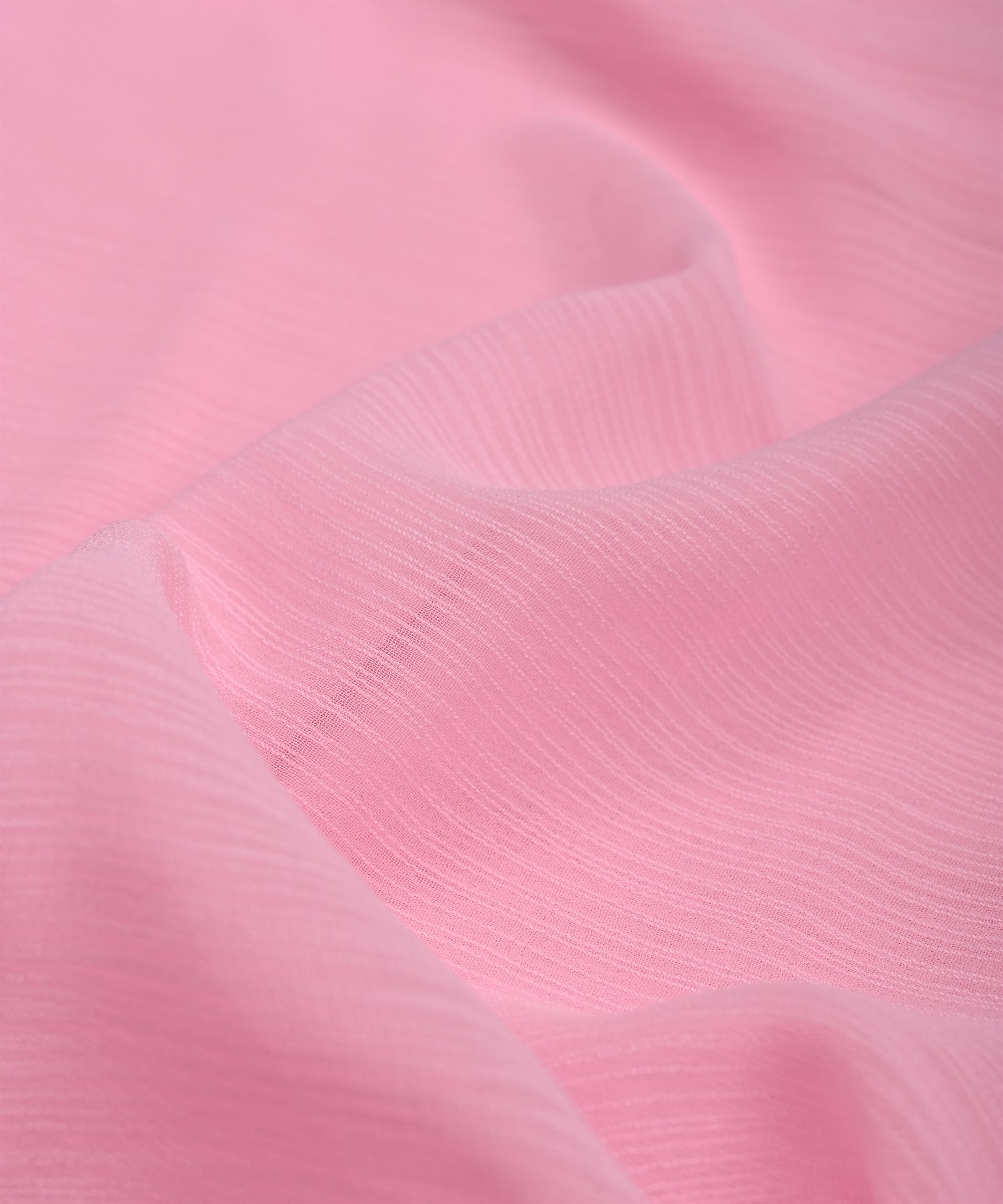 Baby Pink Georgette fabric with Lining