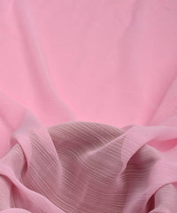 Baby Pink Georgette fabric with Lining
