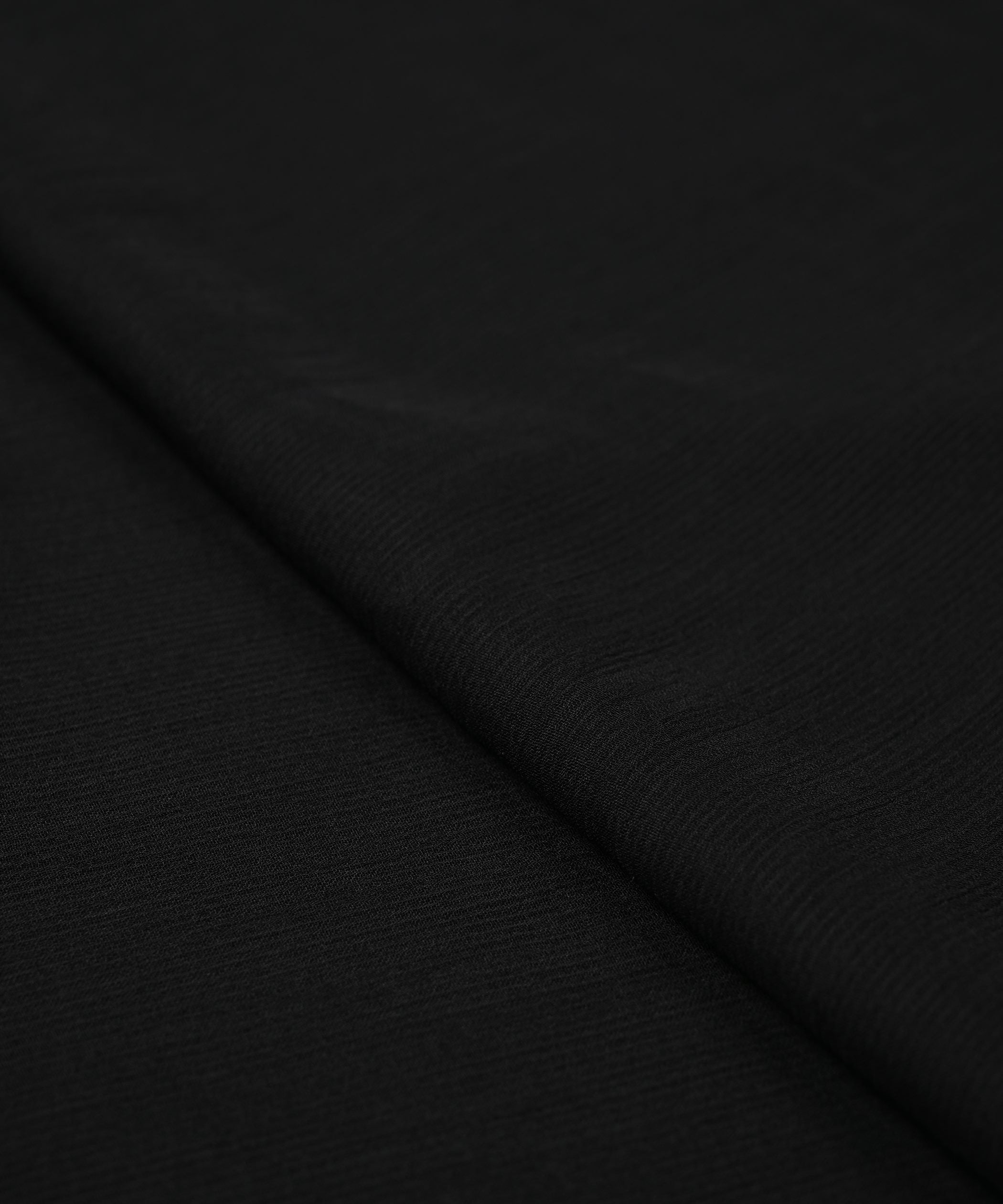 Black Georgette Fabric with Lining Border