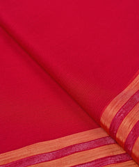 Hot Pink Georgette Fabric with Lining Border