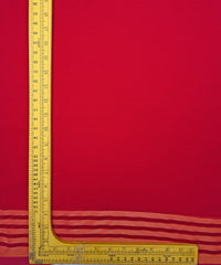 Hot Pink Georgette Fabric with Lining Border