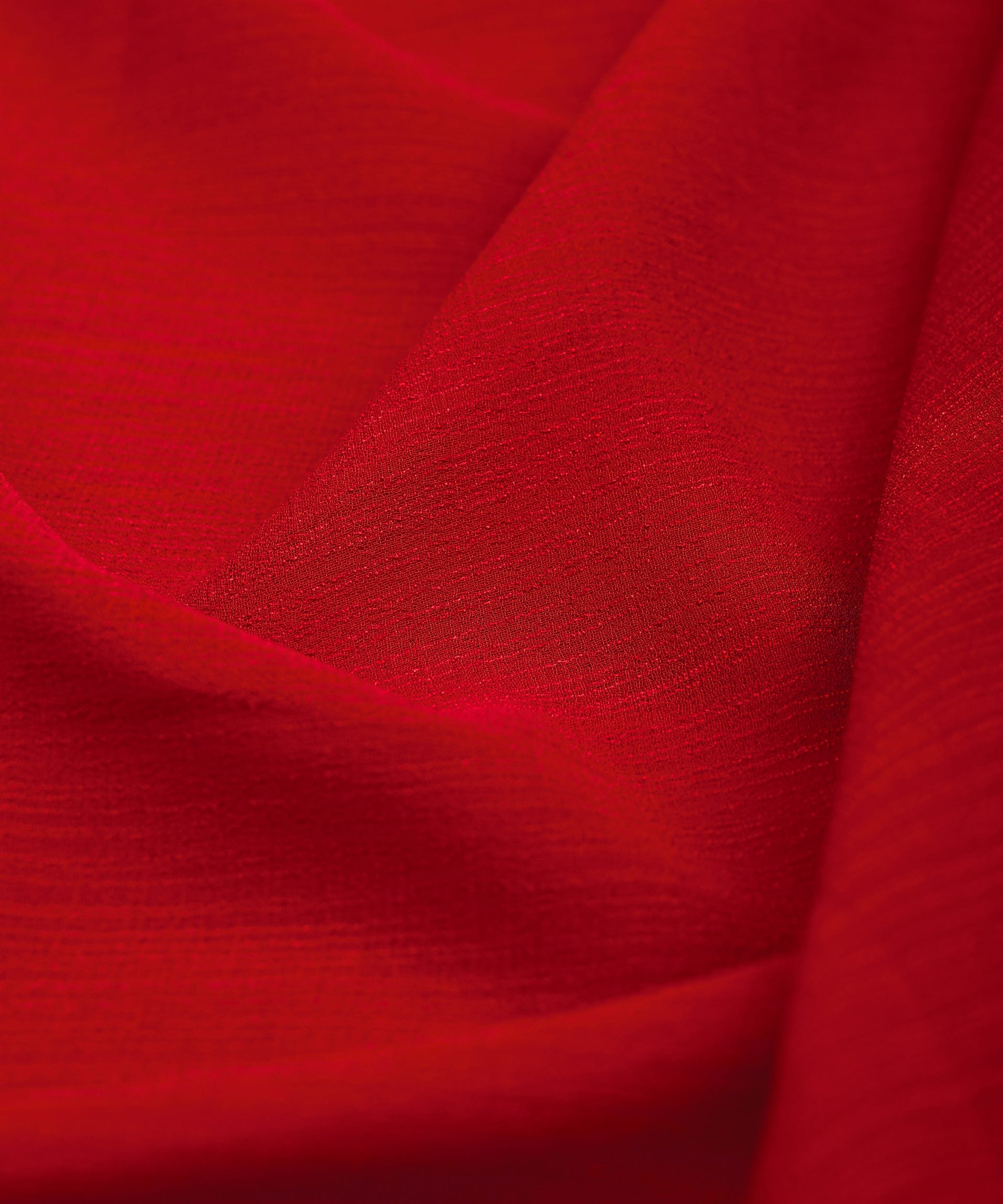Cherry Red Georgette fabric with Lining