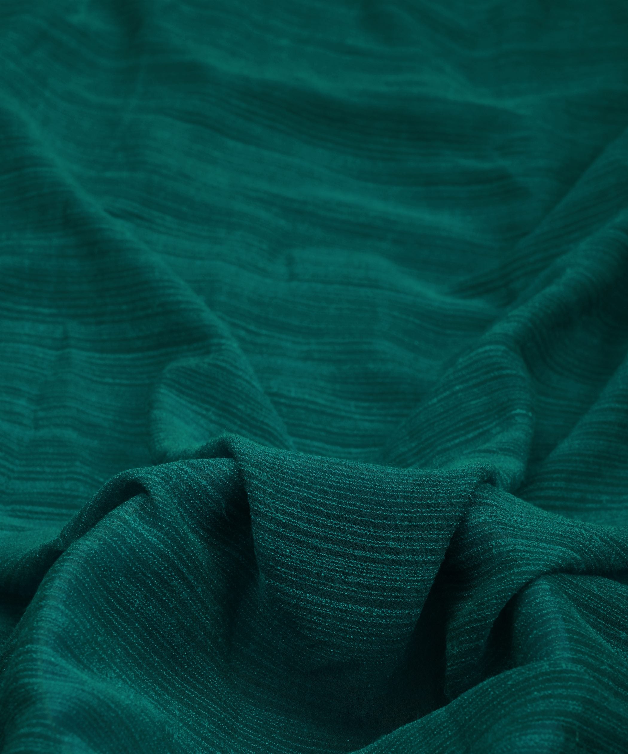 Dark Green Georgette fabric with Lining