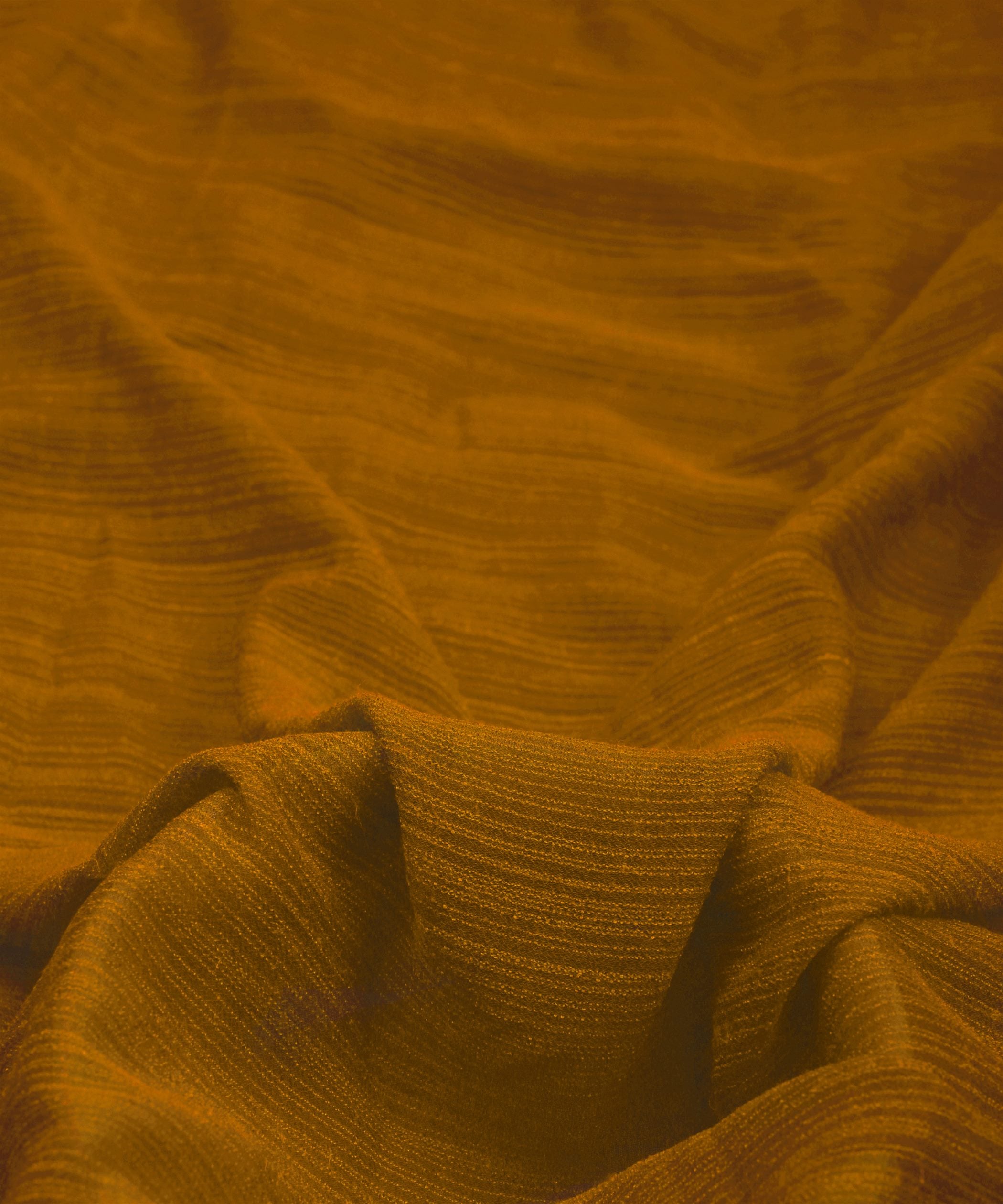 Dusty Mustard Yellow Georgette fabric with Lining