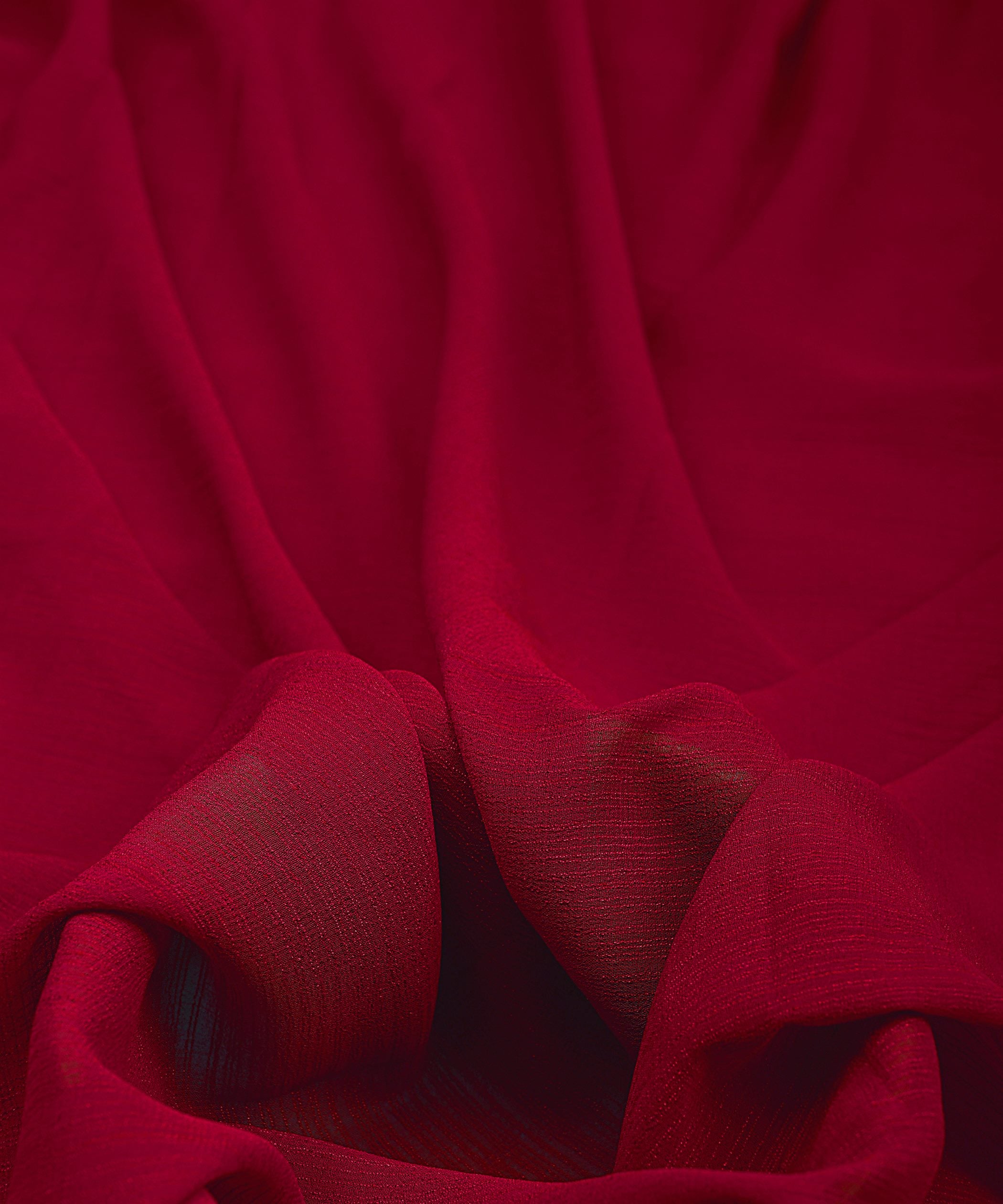 Hot Pink Georgette fabric with Lining