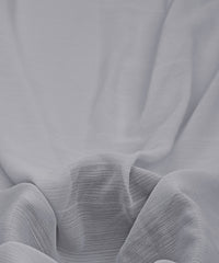 Light Grey Georgette fabric with Lining