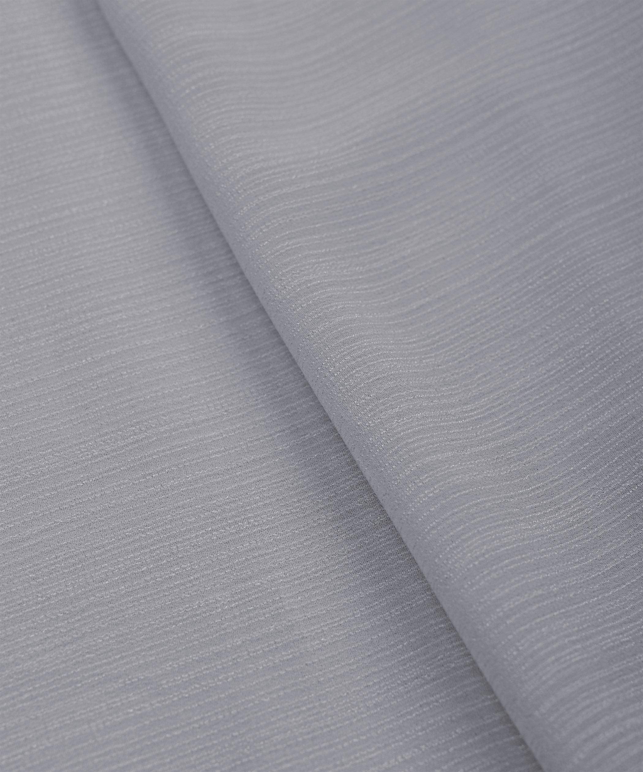 Light Grey Georgette fabric with Lining