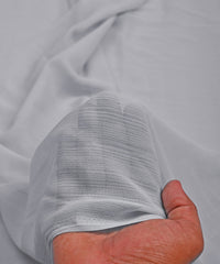 Light Grey Georgette fabric with Lining