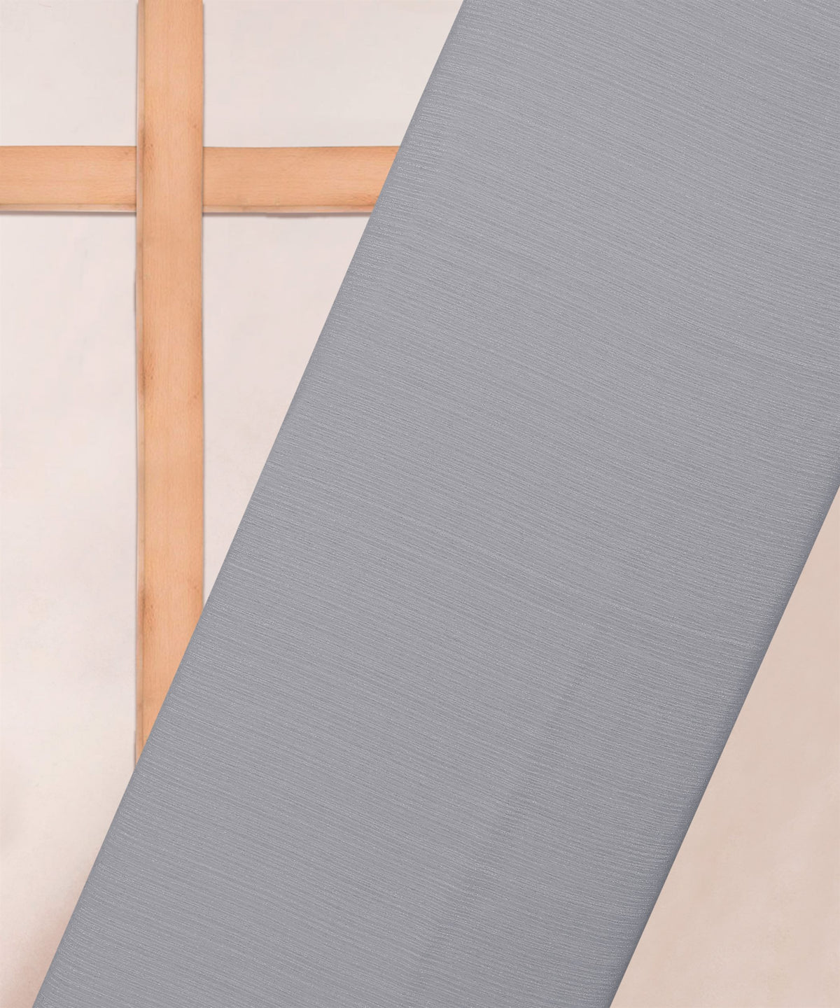 Light Grey Georgette fabric with Lining