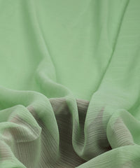 Light Olive Georgette fabric with Lining