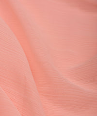 Light Peach Georgette fabric with Lining