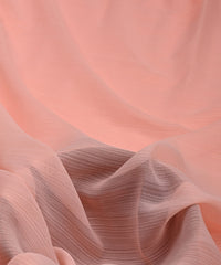 Light Peach Georgette fabric with Lining