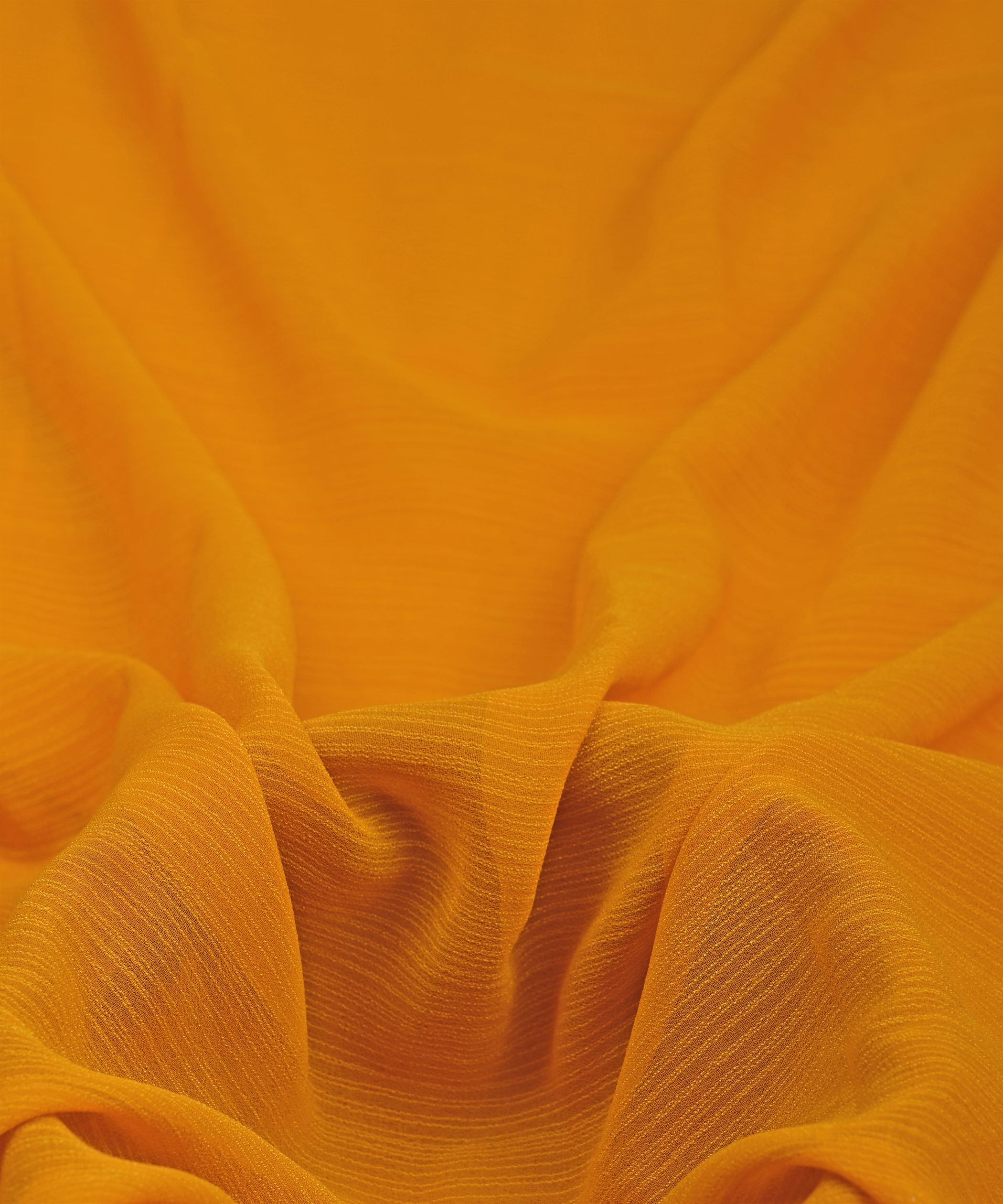Mustard Yellow Georgette fabric with Lining