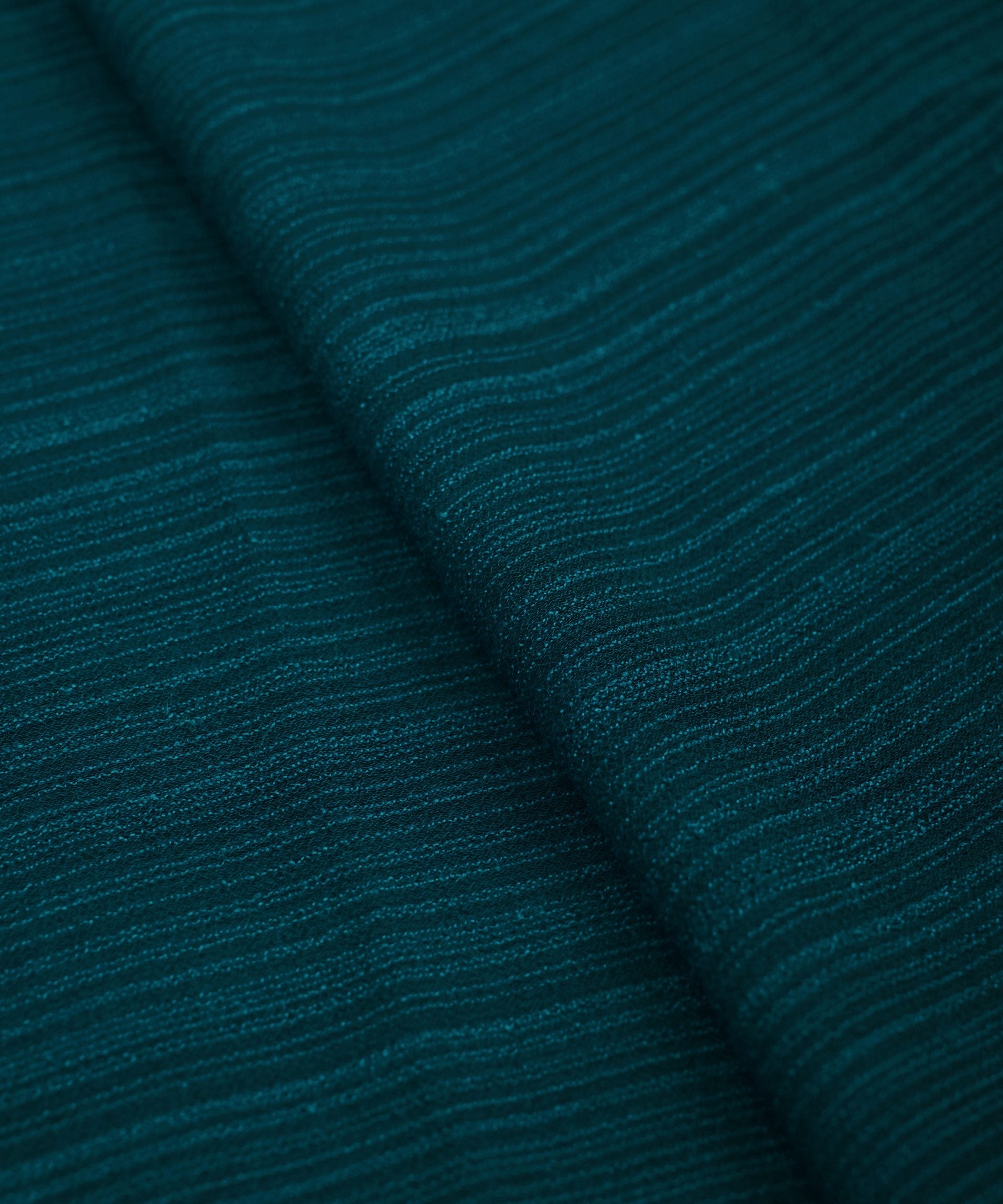 Peacock Blue Georgette fabric with Lining