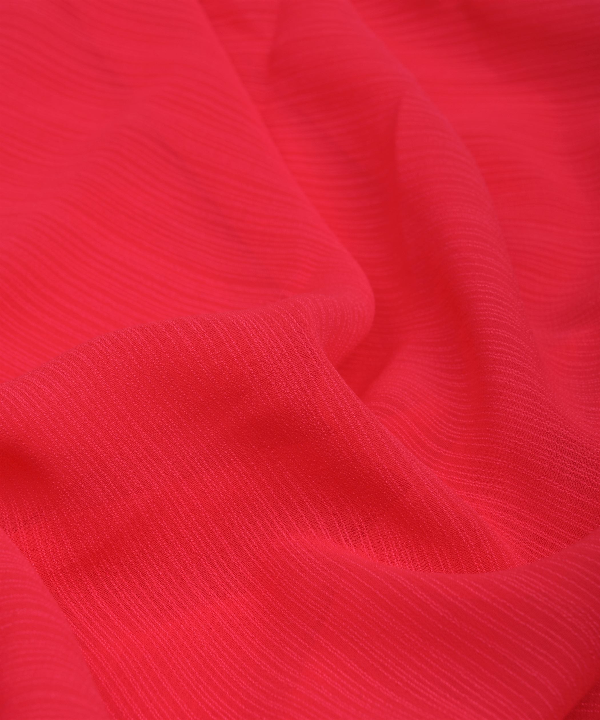 Reddish Pink Georgette fabric with Lining