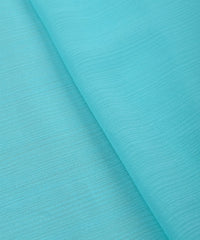 Sky Blue Georgette fabric with Lining