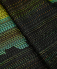 Aqua Green Georgette Fabric with Patch Spray Print