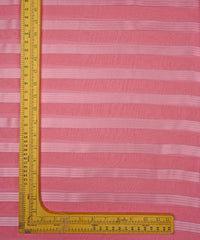 Baby Pink Georgette Fabric with Patta