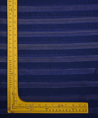 Navy Blue Georgette Fabric with Patta
