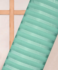 Sea Teal Georgette Fabric with Patta
