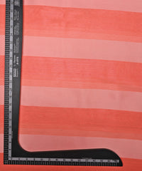 Gajri Georgette Fabric with Patta & Stripes