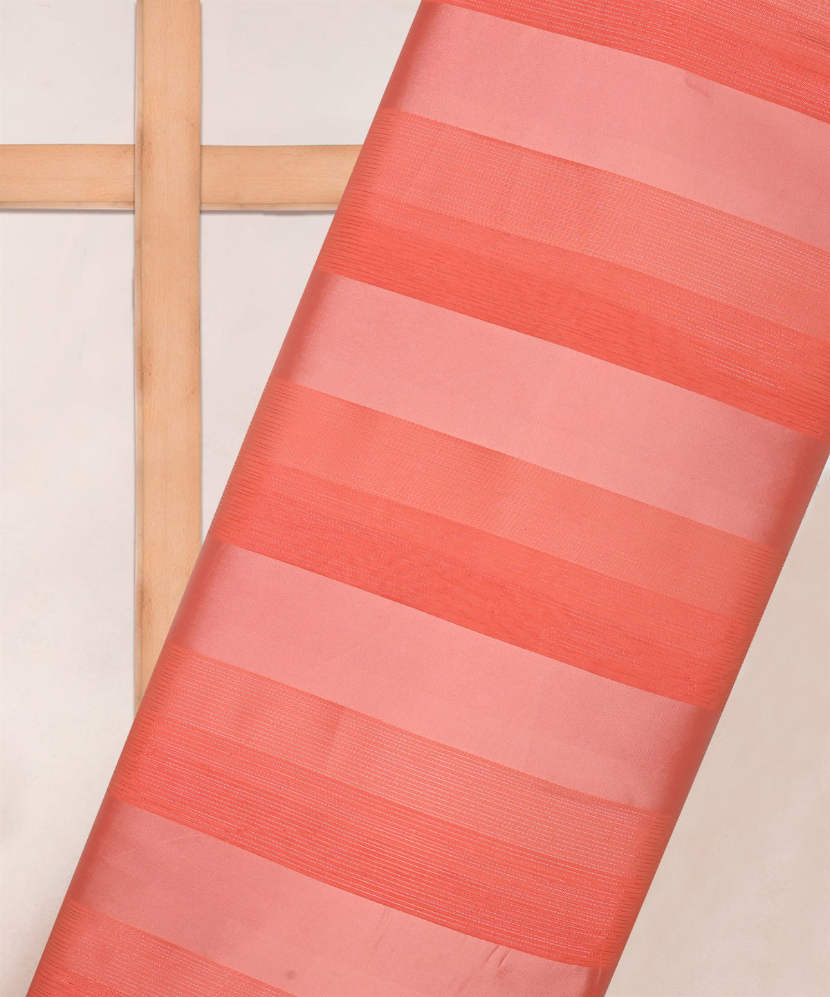 Gajri Georgette Fabric with Patta & Stripes