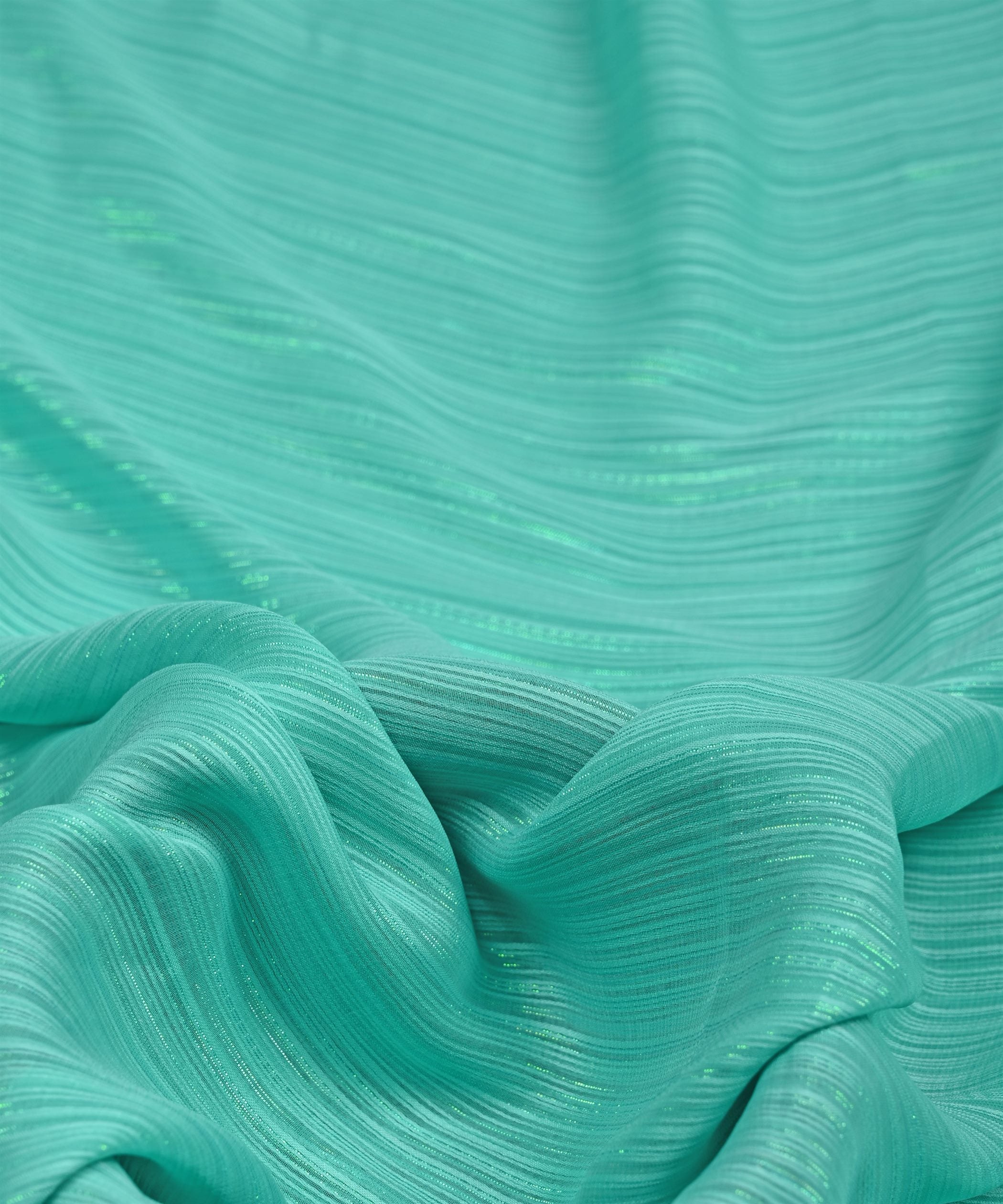 Firoji Georgette fabric with Satin patta