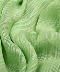Pista Georgette fabric with Satin patta