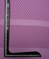 Lavender Georgette Fabric with Satin Pattern